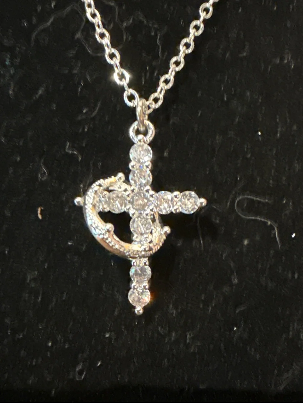 Silver Celtic Knot Cross Pendant Necklace